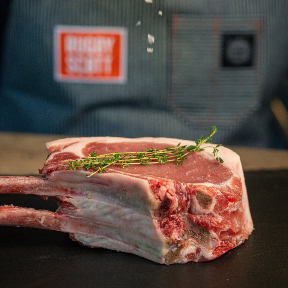 Kurobuta Two Bone French Style Pork Chop – Rugby Scott Ranch Provisions